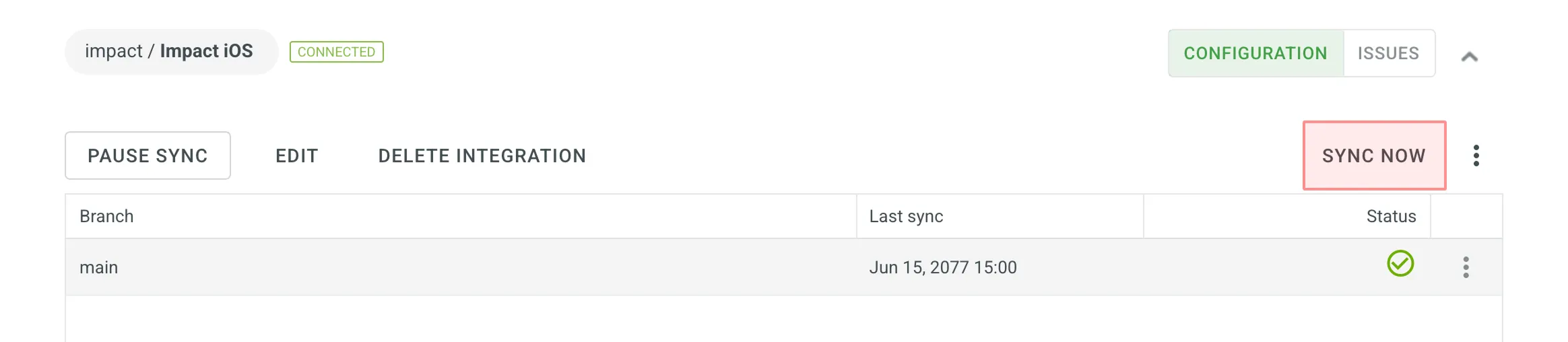 GitLab Integration Sync Now
